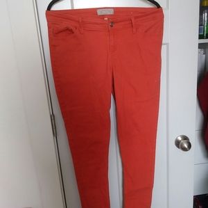 Rue21 Orange Skinny Jeans